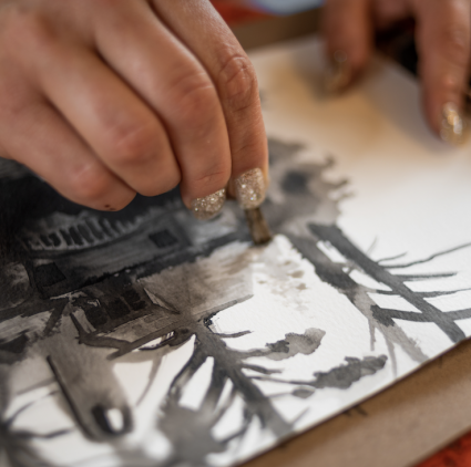 Workshop: DRAWING AS SEEING: NATURAL TEXTURES with Heather McLaughlin (Adult only) @ Sou'wester Arts Center