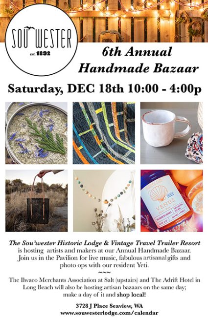 6th Annual Handmade Bazaar @ Sou'wester Lodge Pavilion