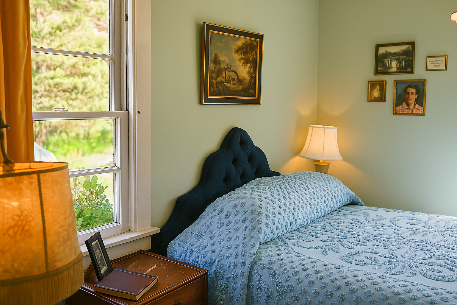 cabin interior sou wester-lodge, bed