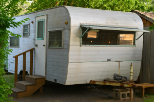 Studio vintage trailers at Sou'wester