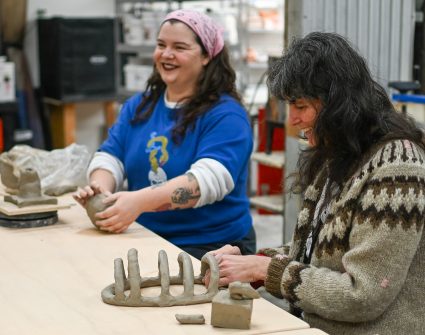 Ceramics at Arts Week, Sou'wester Lodge
